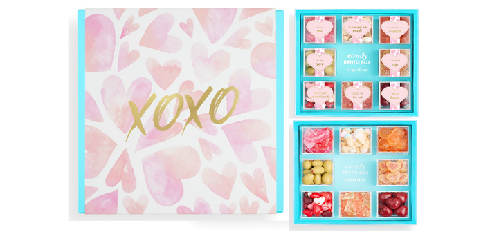 For your sweetheart... Sugarfina's limited edition "XOXO" box allows you to pick your favorite Sugarfina goodies to customize the perfect candy bento box.&nbsp;